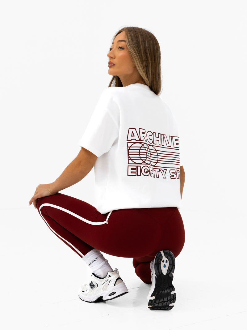 Naomi Oversized T-Shirt – Flaches Weiß