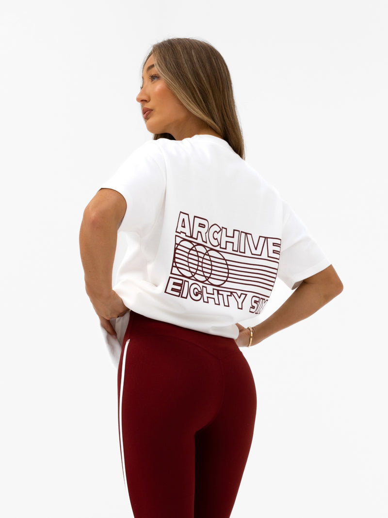 Naomi Oversized T-Shirt – Flaches Weiß