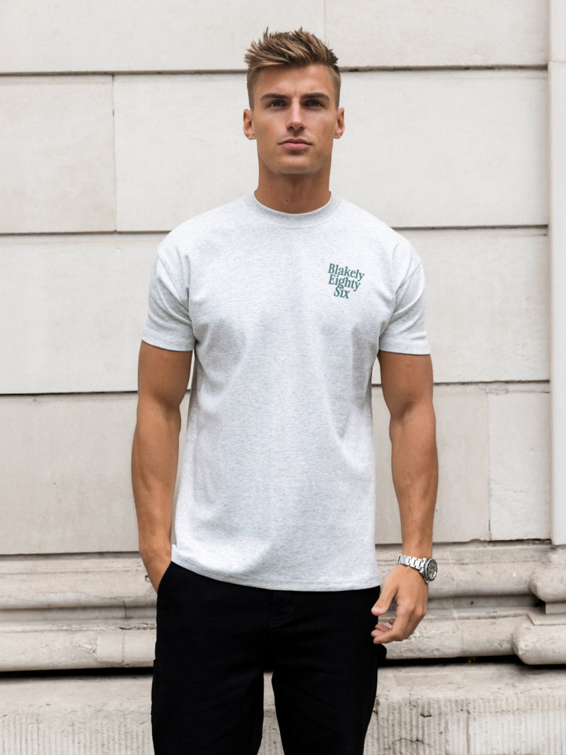 Luke Relaxed T-Shirt - Marl Grey