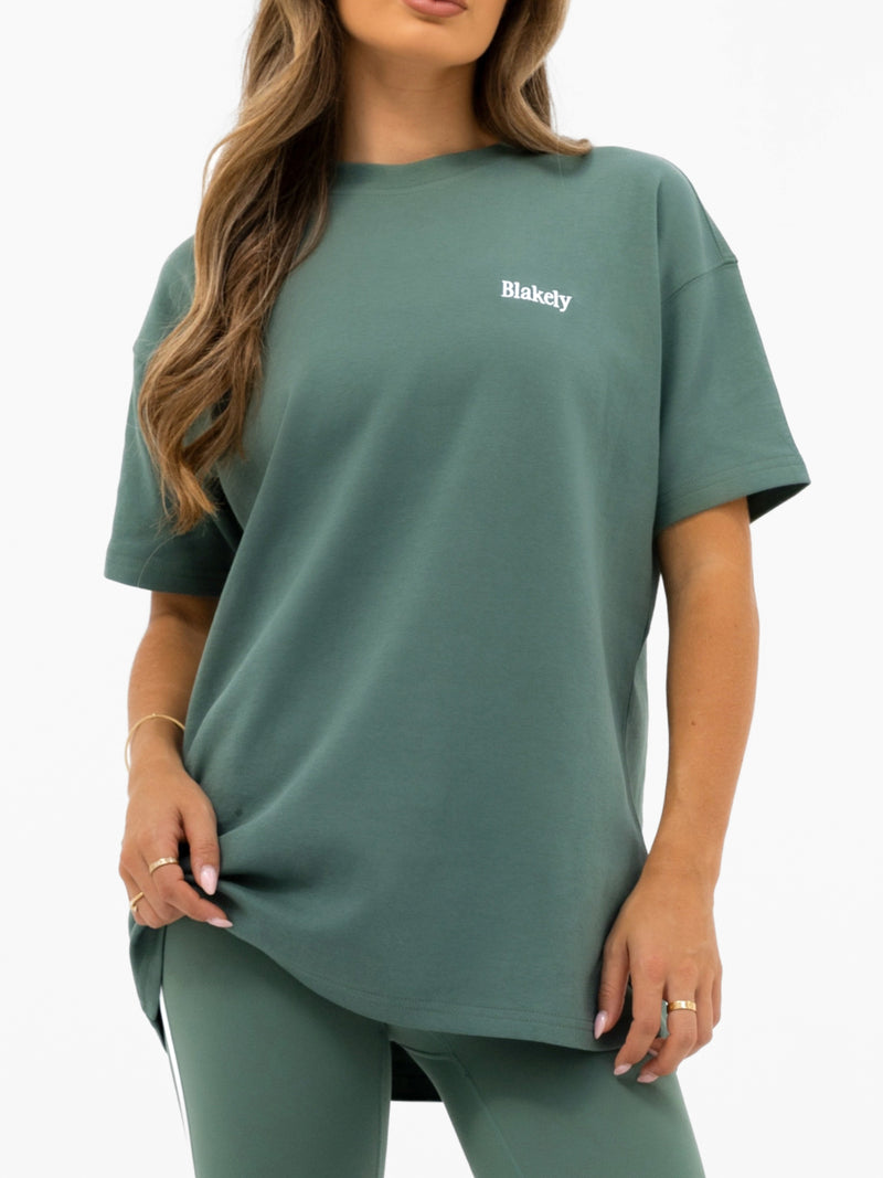 Jada Oversized T-Shirt - Vintage Green