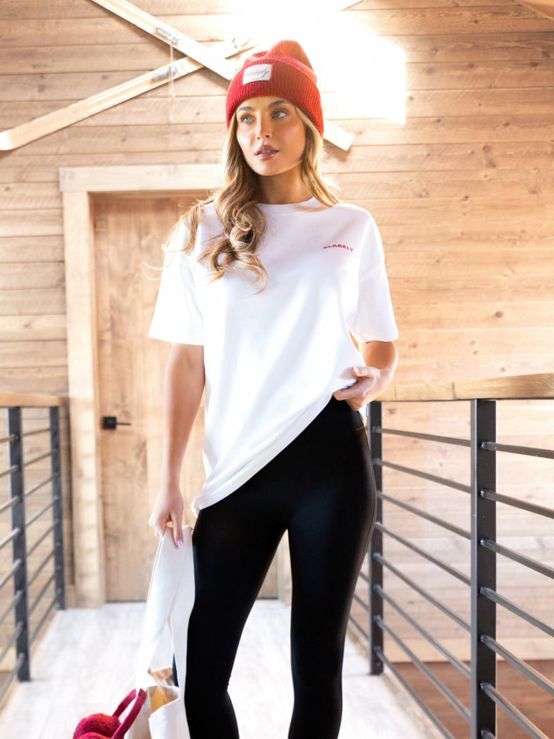 Amari Altitude Oversized T-Shirt - Flat White