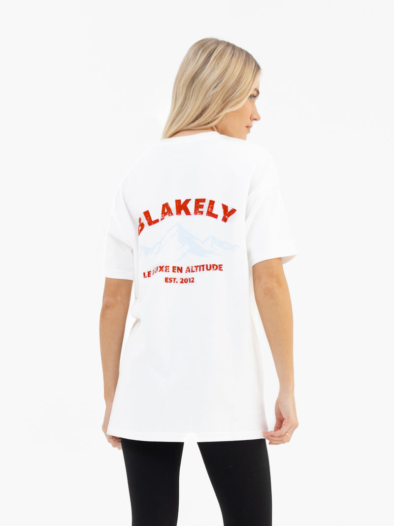 Amari Altitude Oversized T-Shirt - Flat White