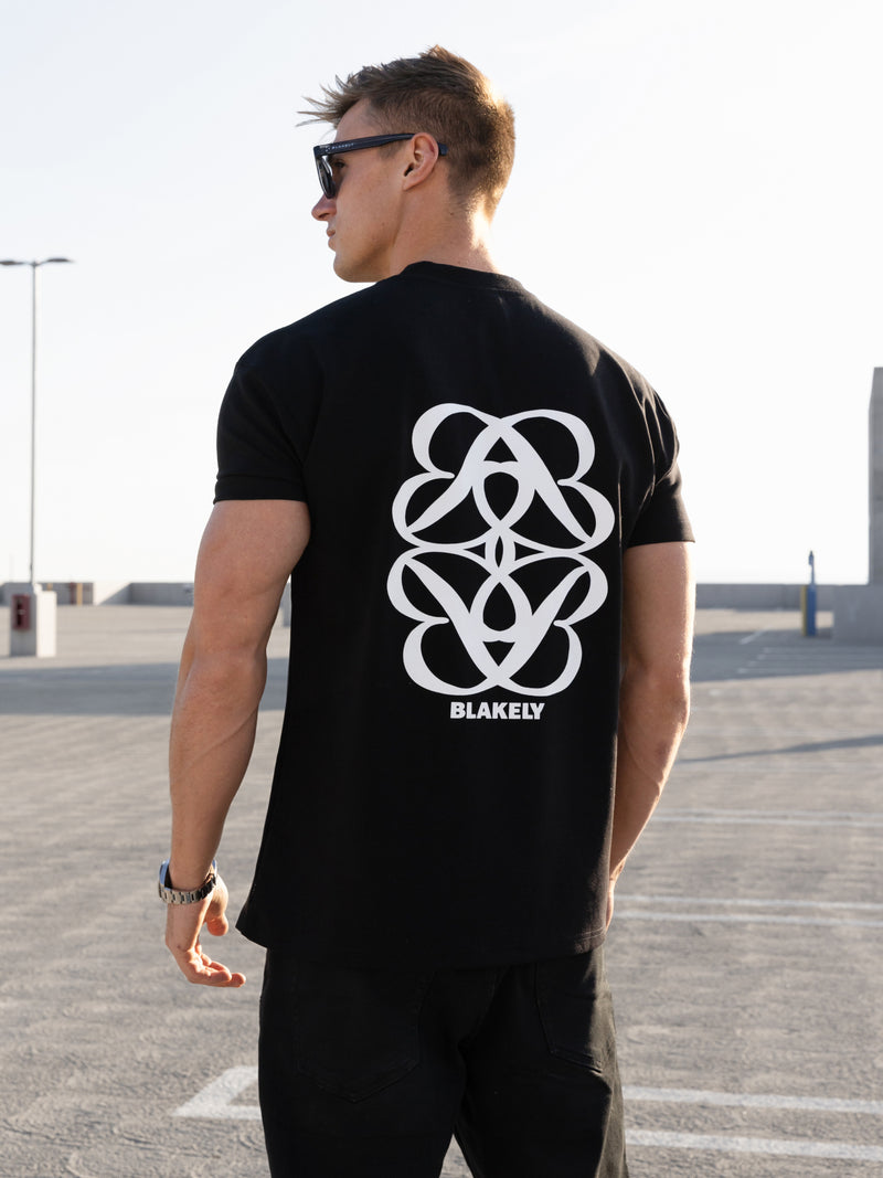 Mateo Relaxed T-Shirt - Schwarz