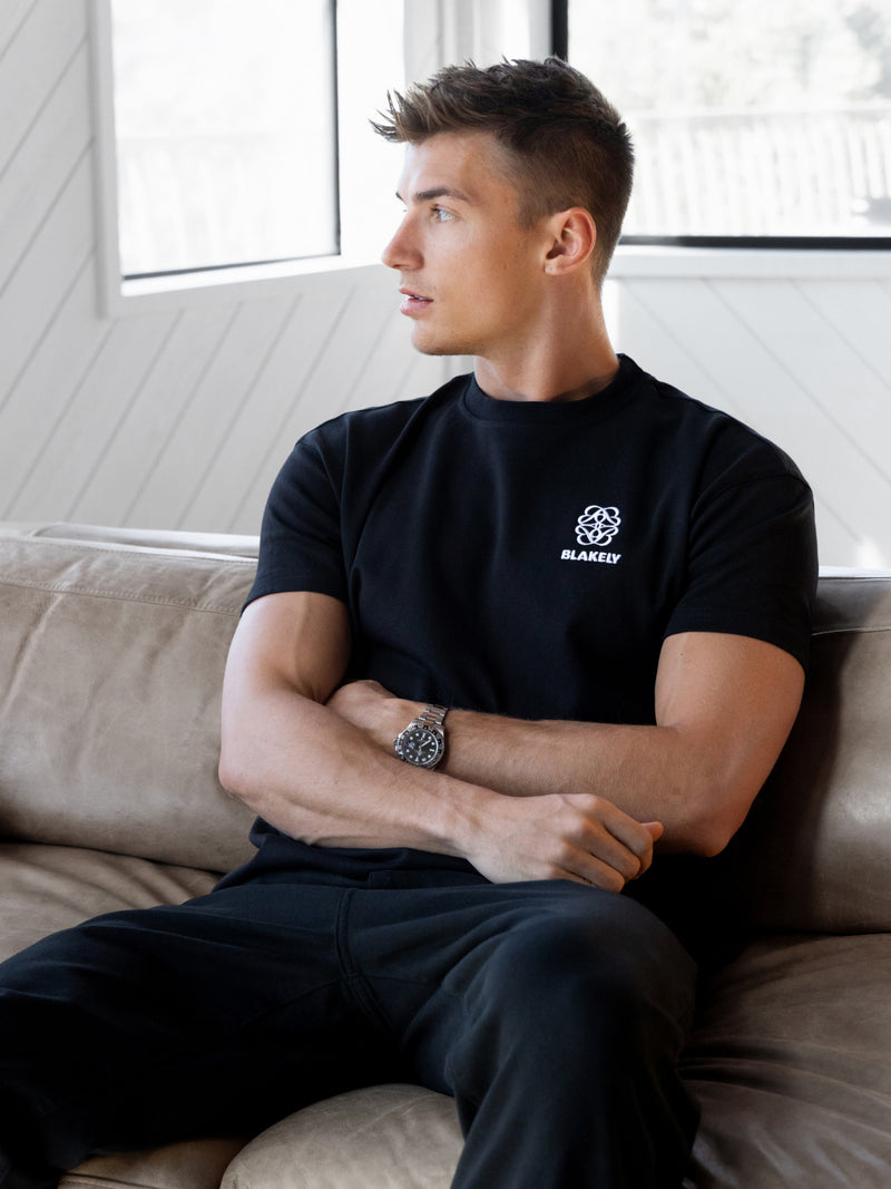 Mateo Relaxed T-Shirt - Schwarz