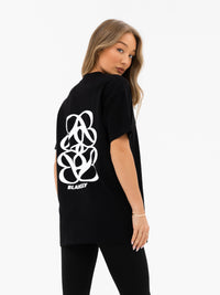 Iris Oversized T-Shirt - Schwarz