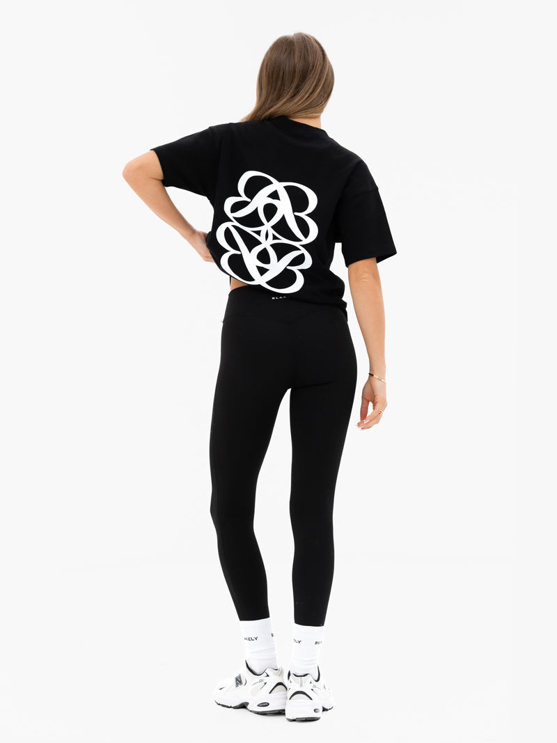 Iris Oversized T-Shirt - Schwarz