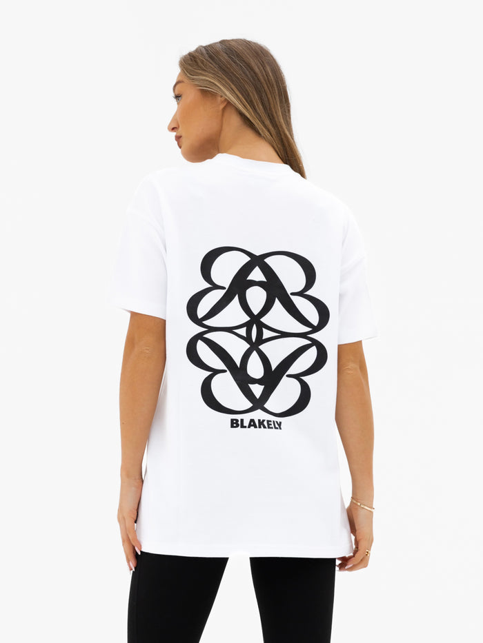 Iris Oversized T-Shirt - Strahlendes Weiß
