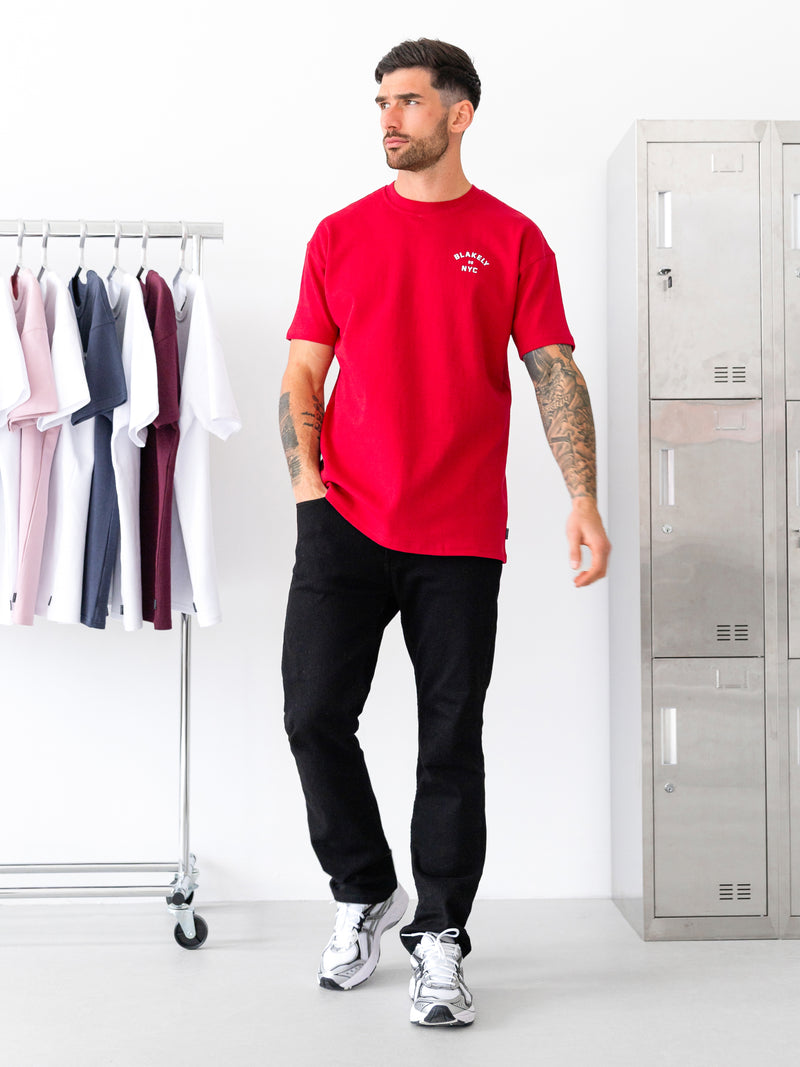 NYC Relaxed T-Shirt - Rot