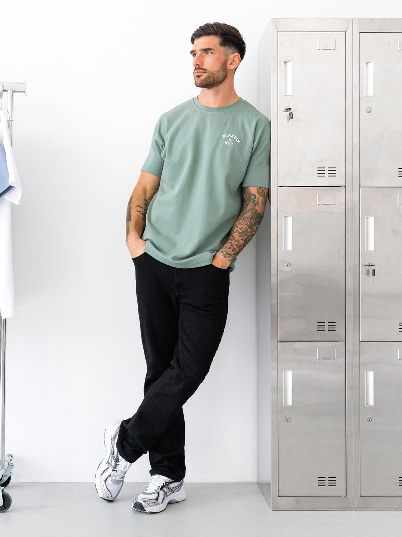NYC Relaxed T-Shirt - Salbeigrün