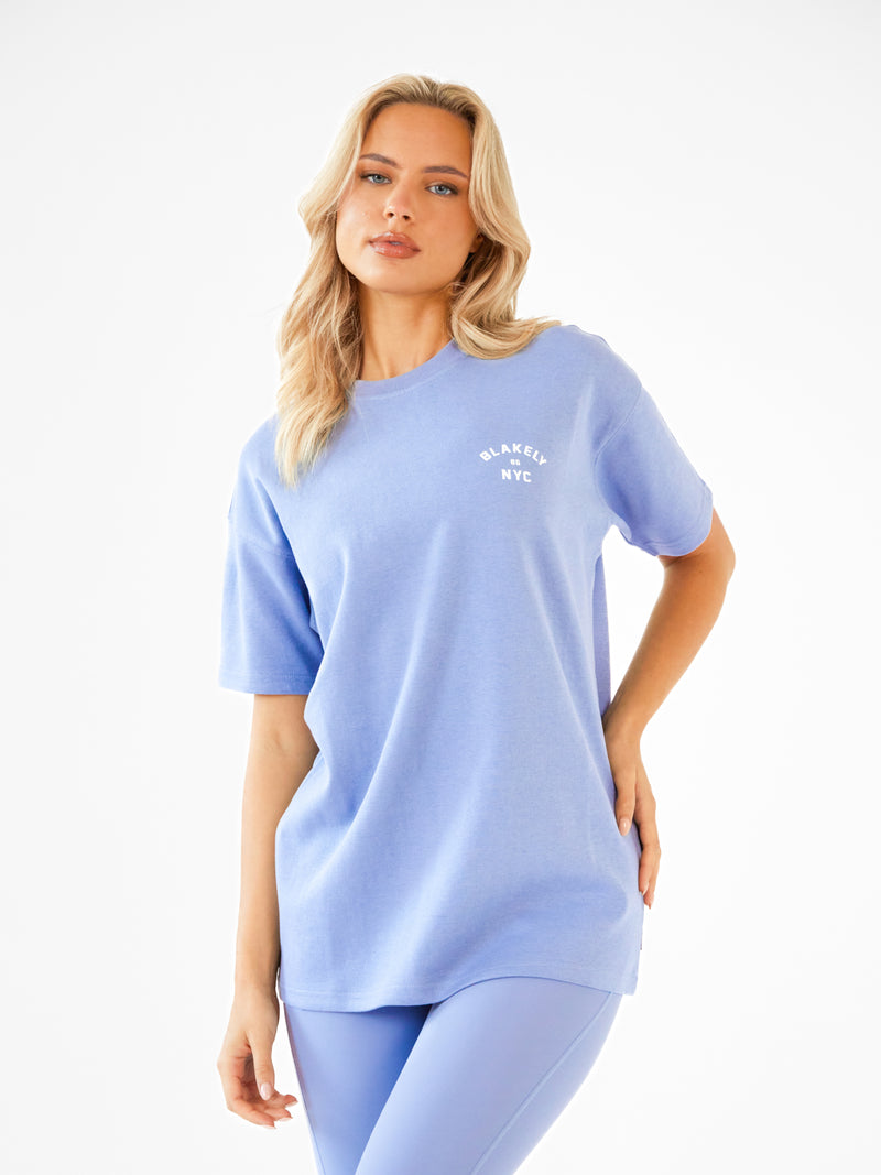 NYC Oversized T-Shirt - Wolkiges Blau