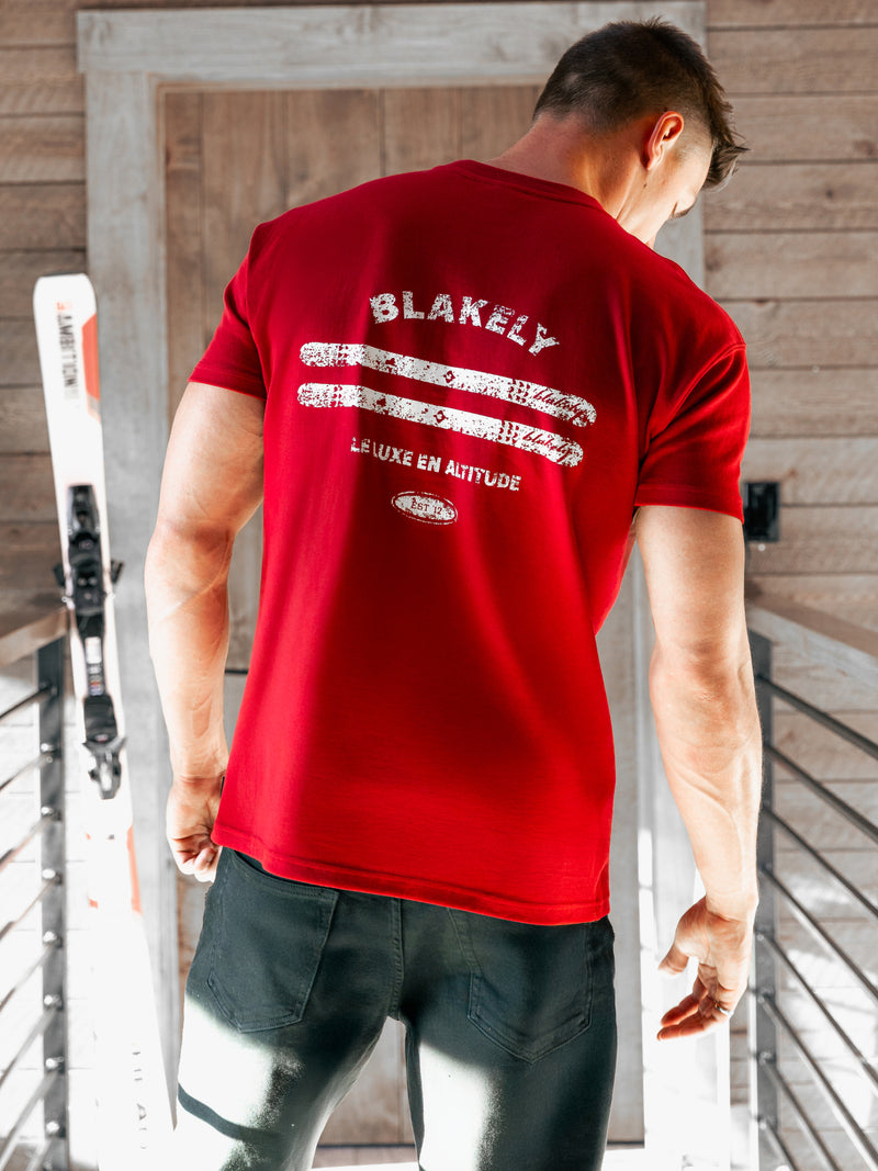 Sonny Ski Relaxed T-Shirt - Red
