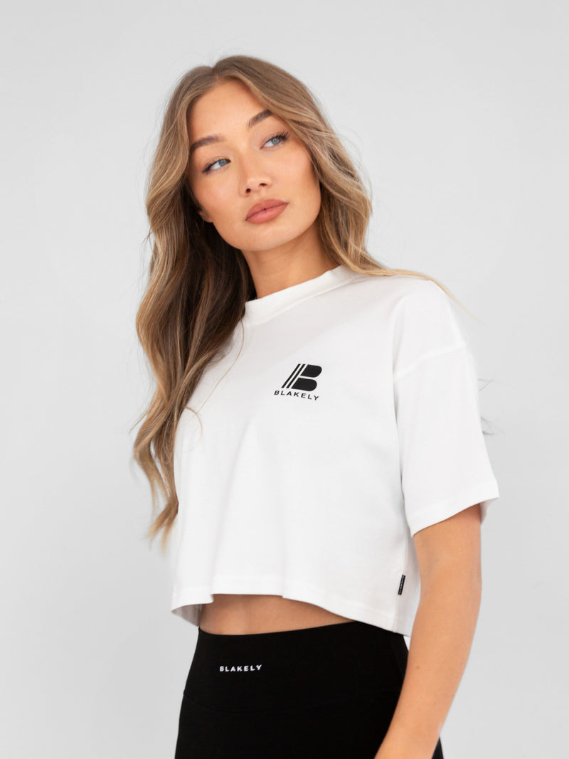 Apex Pro Cropped T-Shirt - White