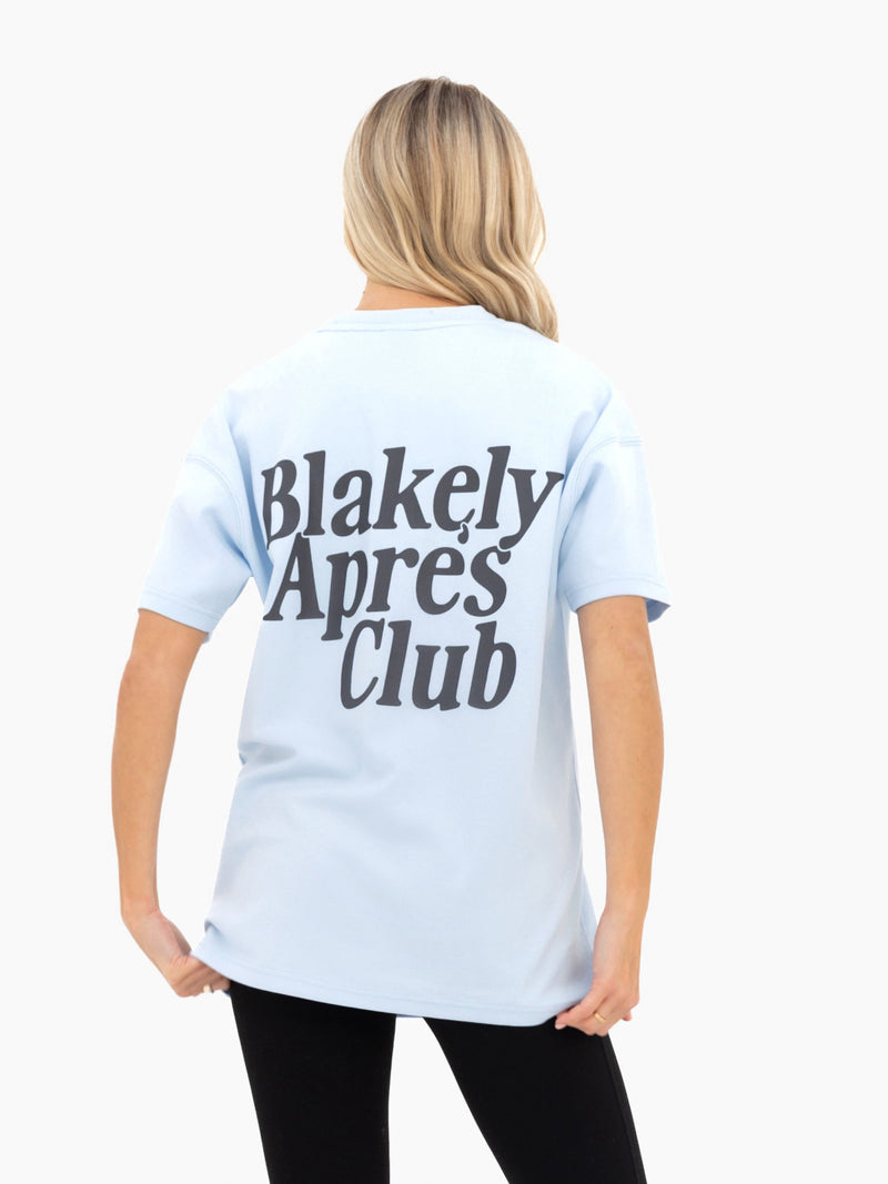 Saskia Oversized T-Shirt - Soft Blue