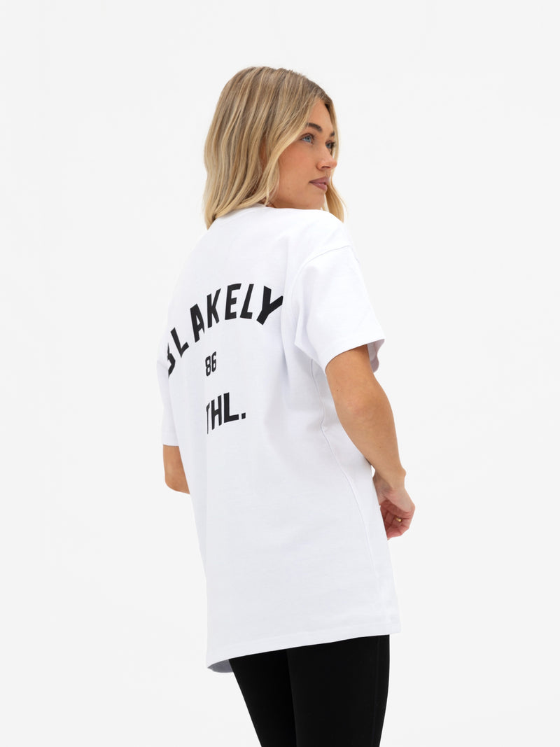 Hallie Oversized T-Shirt - Weiß & Schwarz