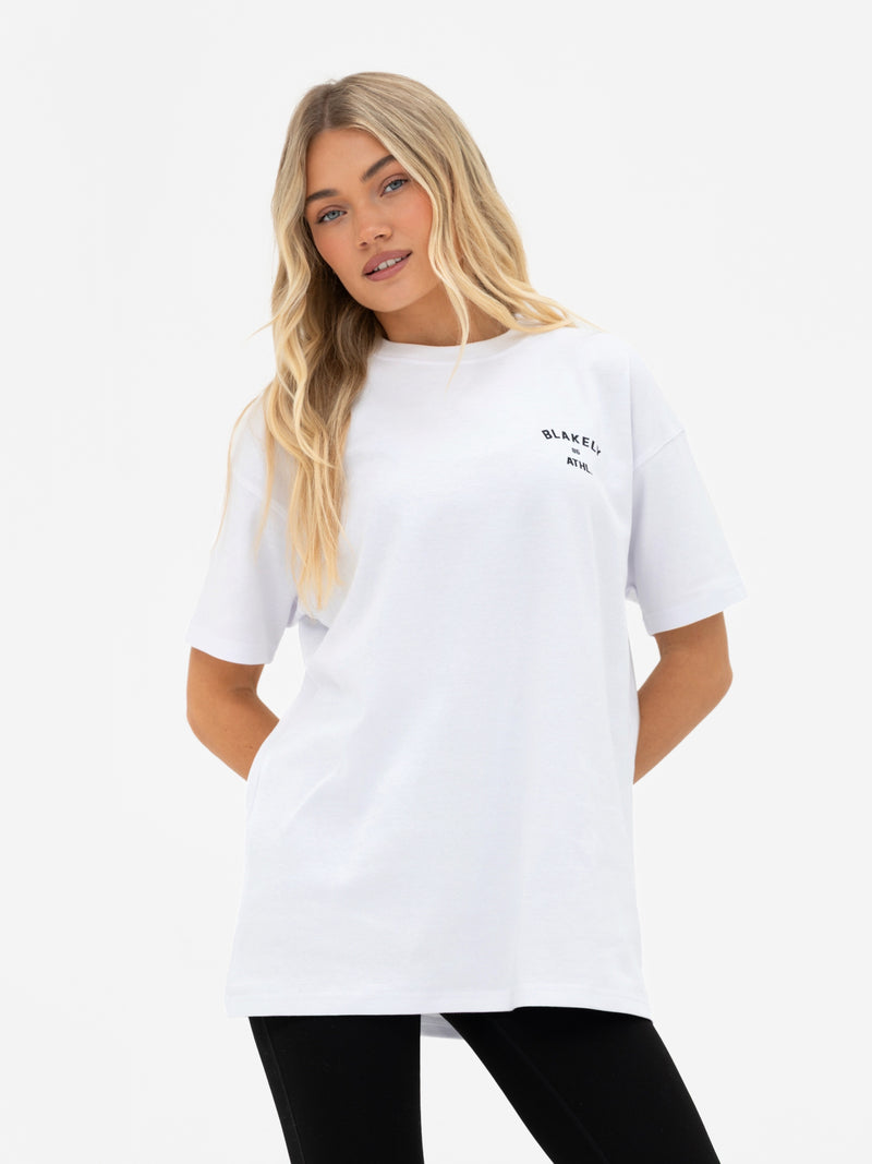 Hallie Oversized T-Shirt - Weiß & Schwarz