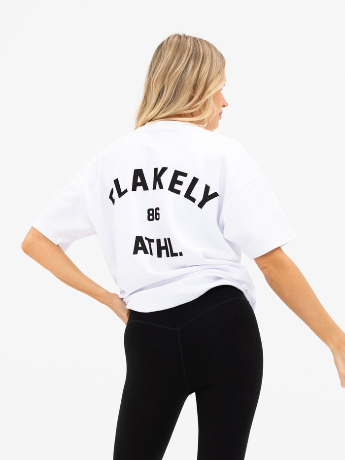 Hallie Oversized T-Shirt - Weiß & Schwarz