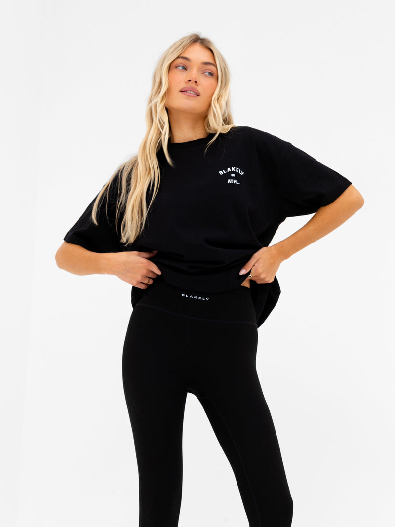 Hallie Oversized T-Shirt - Schwarz
