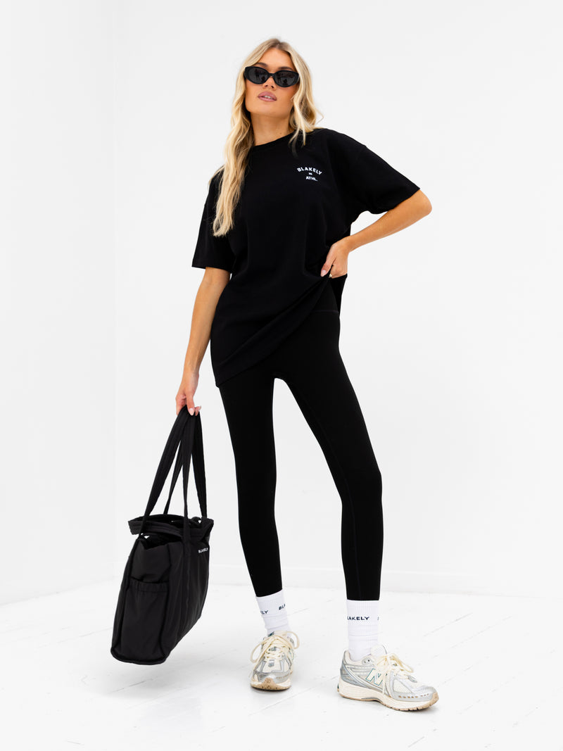 Hallie Oversized T-Shirt - Schwarz