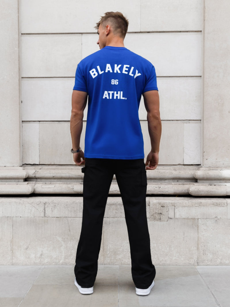 Niko Relaxed T-Shirt - Kobaltblau