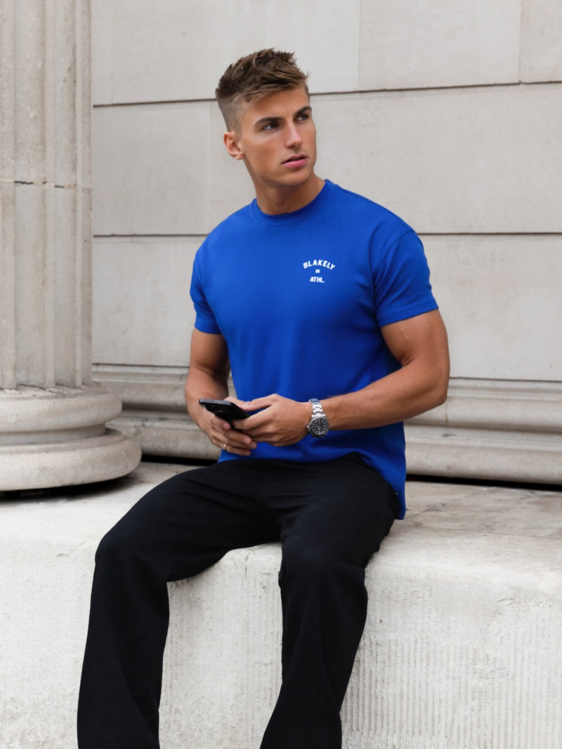 Niko Relaxed T-Shirt - Kobaltblau