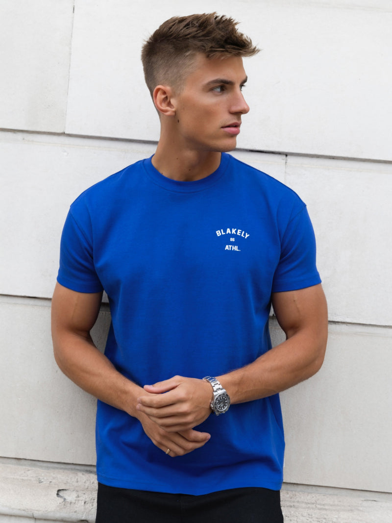 Niko Relaxed T-Shirt - Kobaltblau