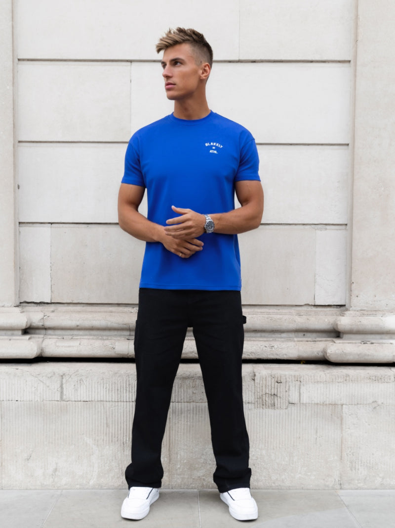 Niko Relaxed T-Shirt - Kobaltblau