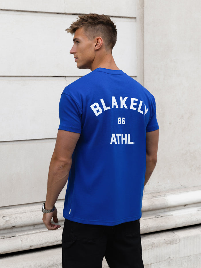 Niko Relaxed T-Shirt - Kobaltblau