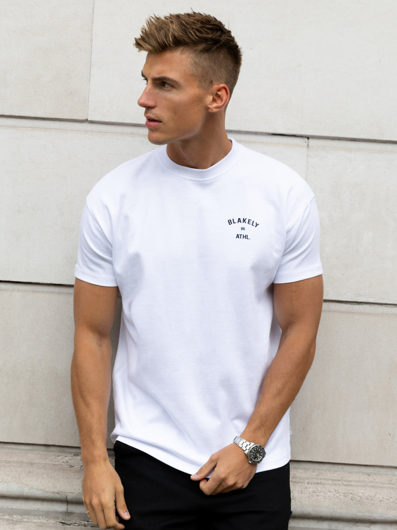 Niko Relaxed T-Shirt - Weiß & Schwarz