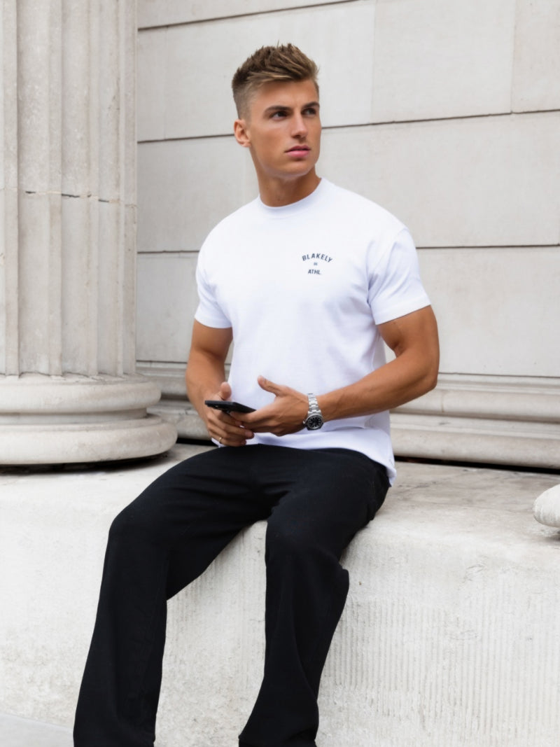 Niko Relaxed T-Shirt - Weiß & Schwarz