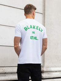 Niko Relaxed T-Shirt - Weiß & Kräftiges Grün
