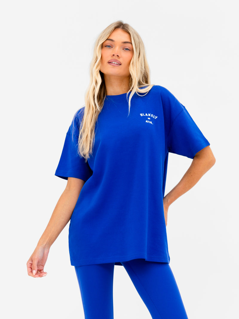 Hallie Oversized T-Shirt - Kobaltblau