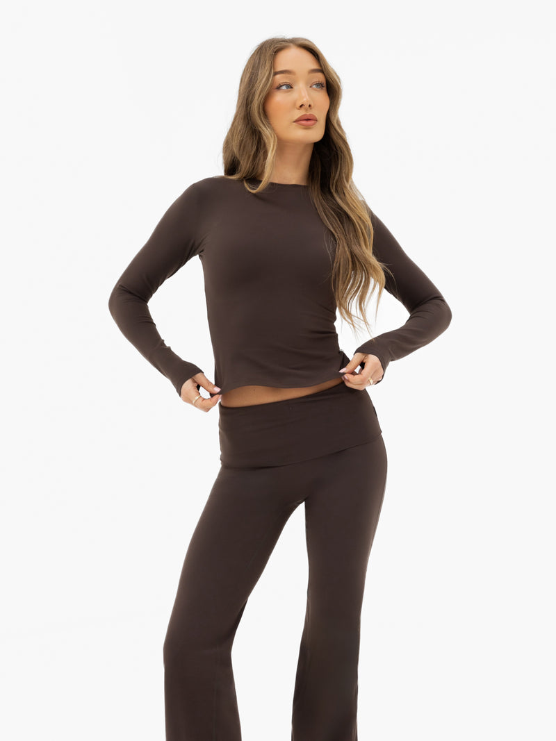 Ultimate Soft Lifestyle Flares - Chocolate Brown