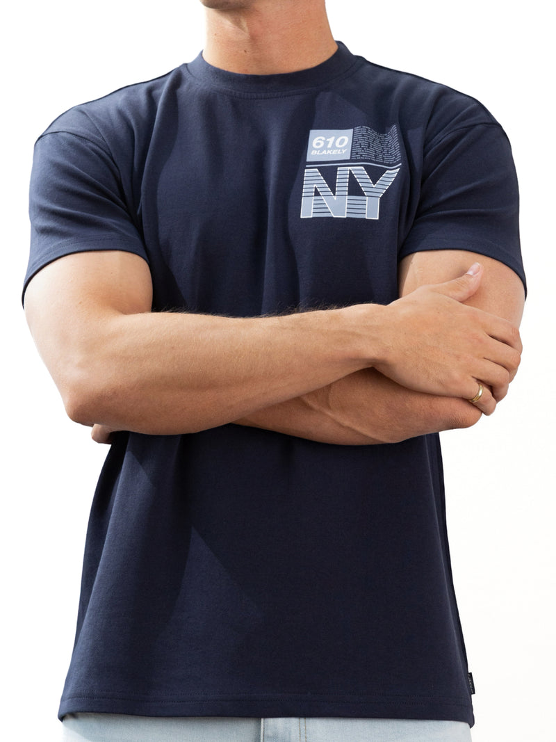 Brooklyn 610 Relaxed T-Shirt - Navy