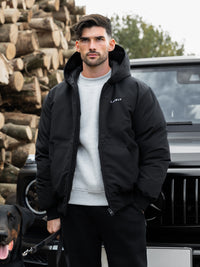 Layton Hooded Jacket - Noire