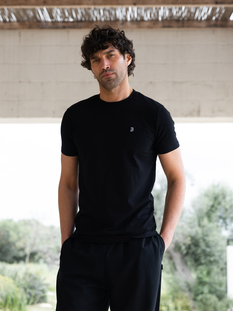 Conrad Relaxed Anchor T-Shirt - Schwarz