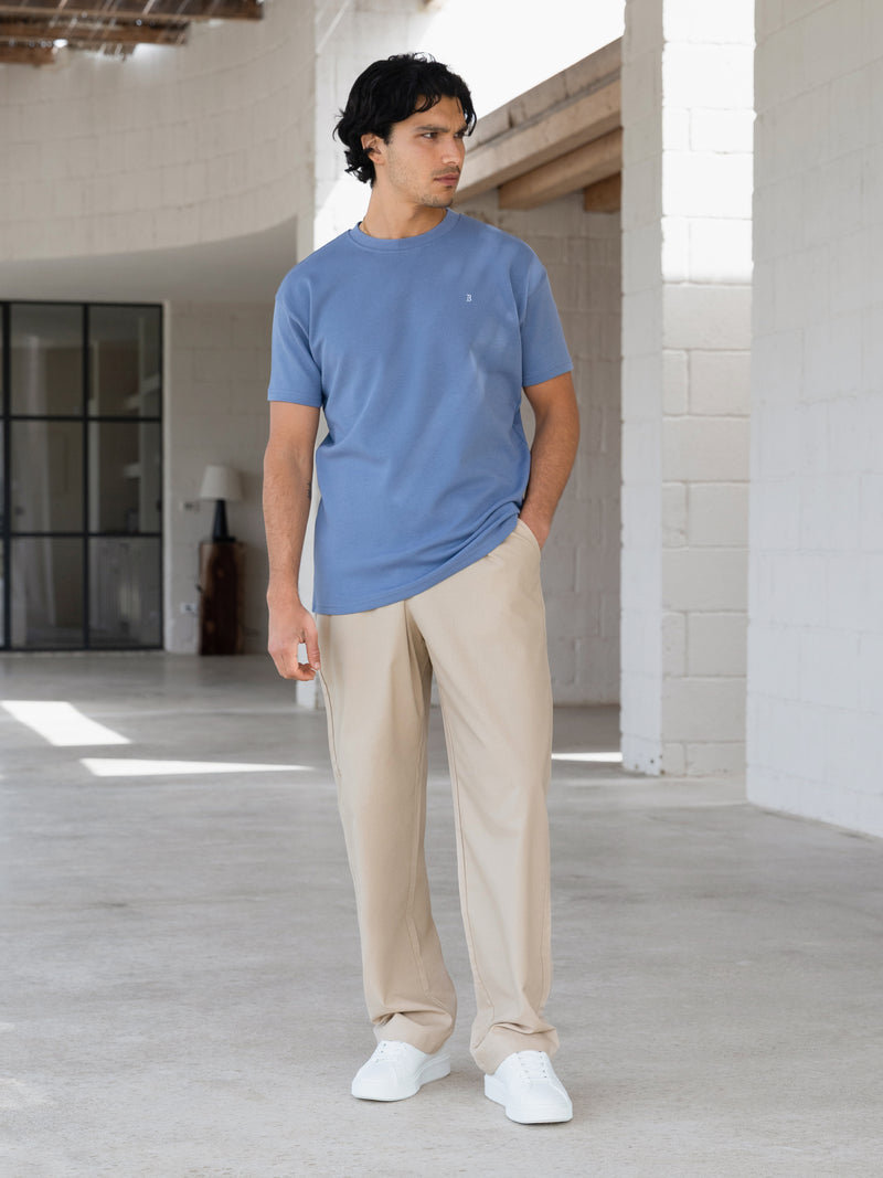 Conrad Relaxed Anchor T-Shirt - Middenblauw