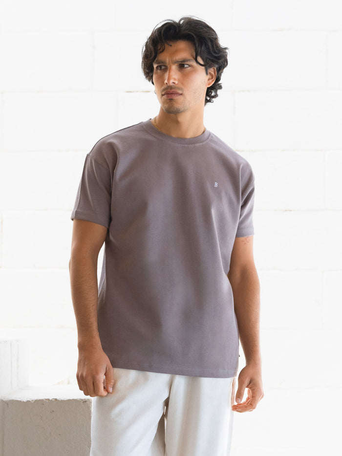 Conrad Relaxed Anchor T-Shirt - Hellbraun