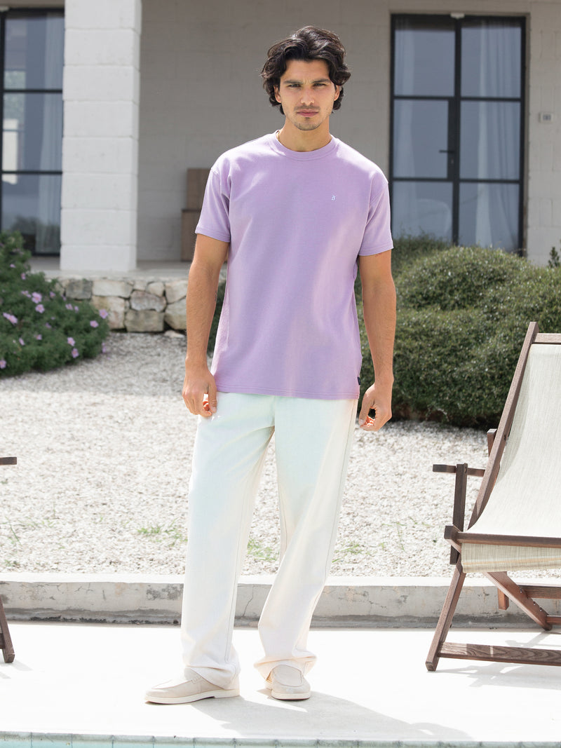 Conrad Relaxed Anchor T-Shirt - Licht Paars