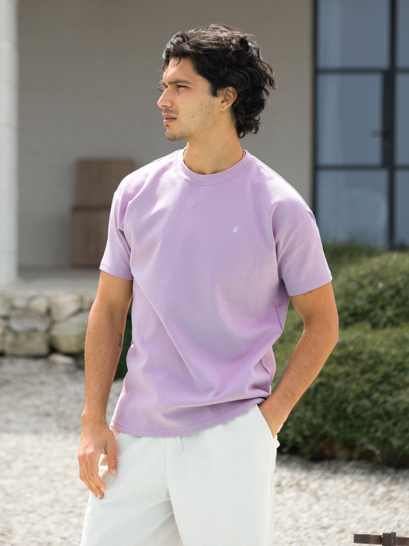 Conrad Relaxed Anchor T-Shirt - Licht Paars