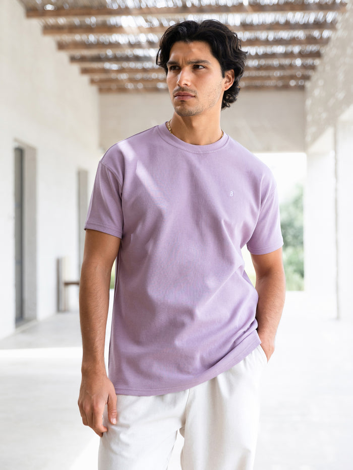 Conrad Relaxed Anchor T-Shirt - Licht Paars