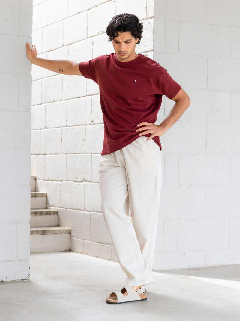 Conrad Relaxed Anchor T-Shirt - Kastanjebruin