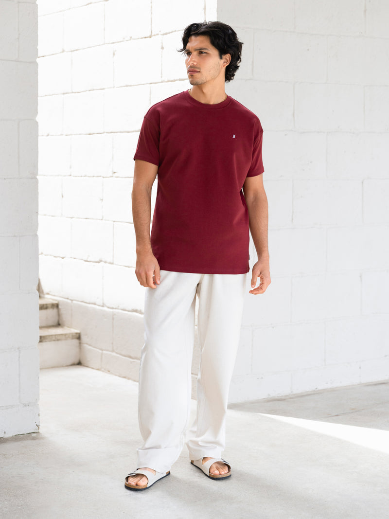 Conrad Relaxed Anchor T-Shirt - Kastanjebruin