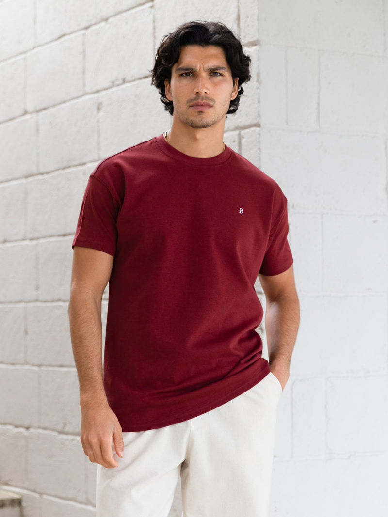 Conrad Relaxed Anchor T-Shirt - Kastanjebruin