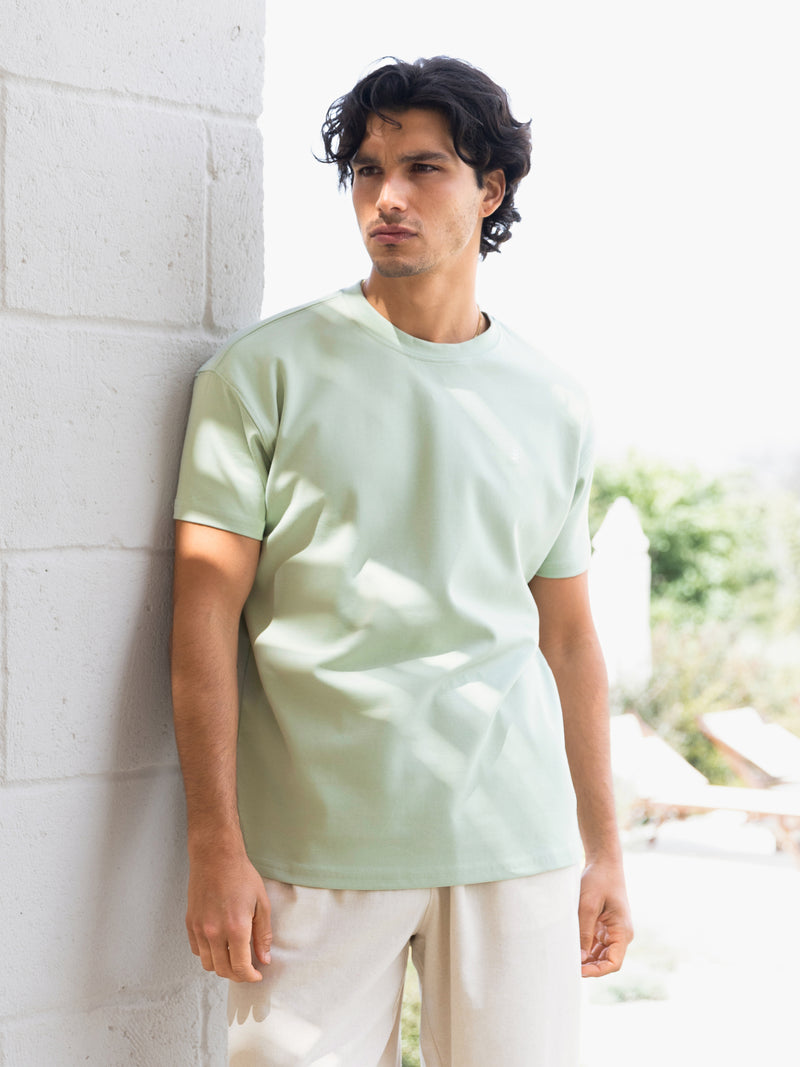 Conrad Relaxed Anchor T-Shirt - Muntgroen