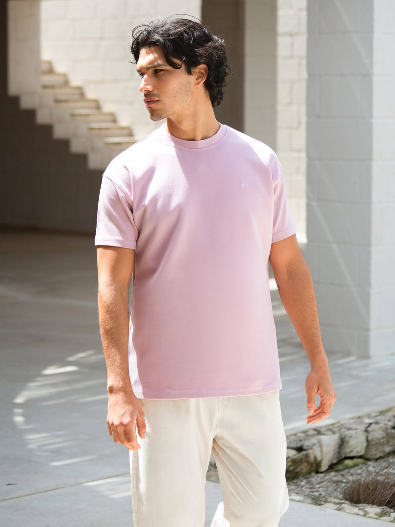 Conrad Relaxed Anchor T-Shirt - Gewassen roze
