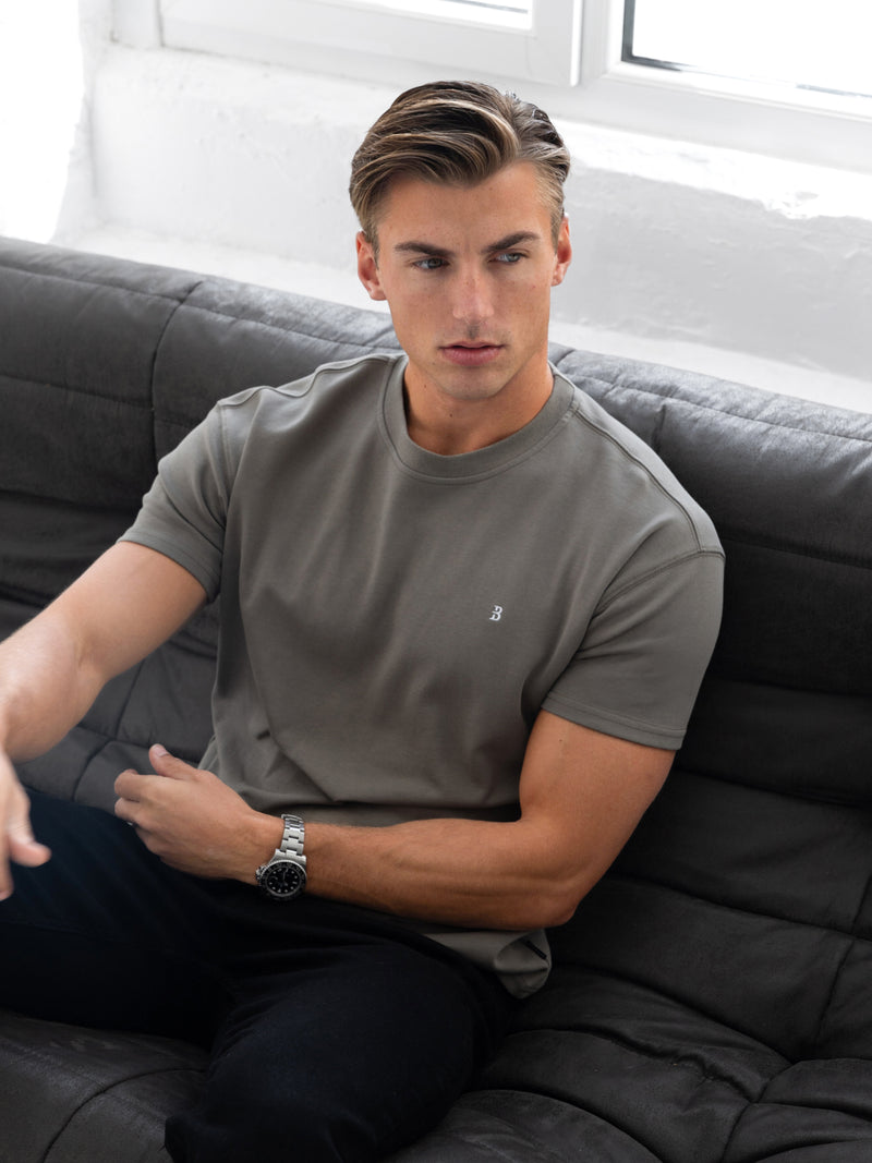 Conrad Relaxed Anchor T-Shirt - Safarigroen