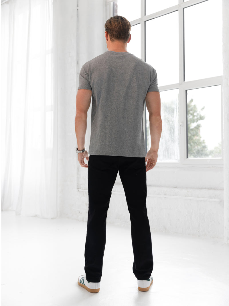Conrad Relaxed Anchor T-Shirt - Gemêleerd grijs