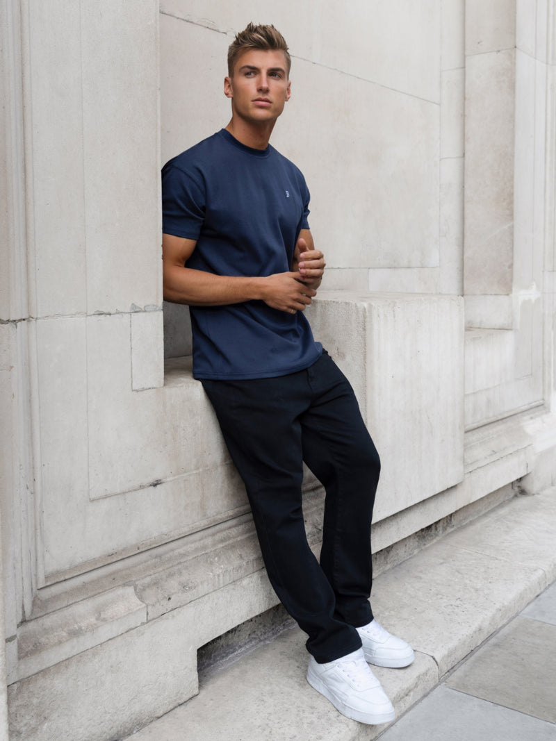 Conrad Relaxed Anchor T-Shirt - Echtes Marineblau
