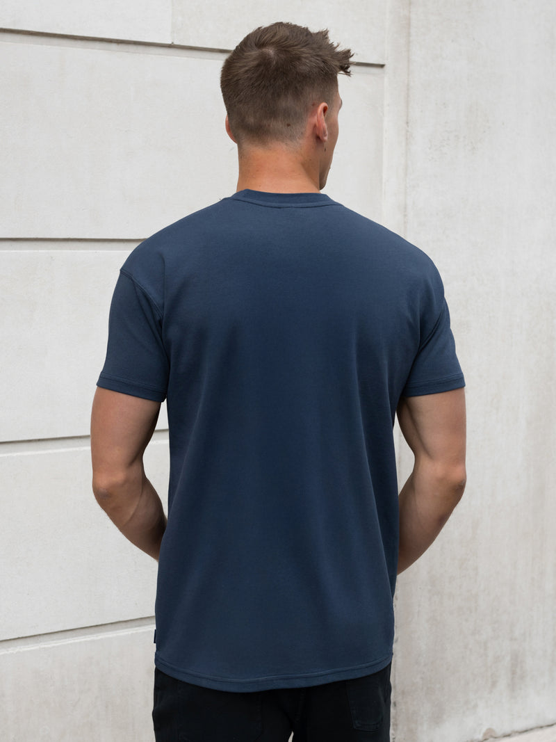 Conrad Relaxed Anchor T-Shirt - Echtes Marineblau