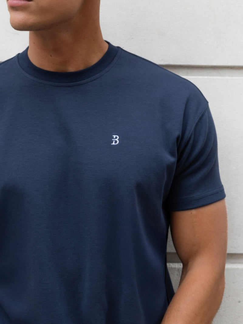 Conrad Relaxed Anchor T-Shirt - Echtes Marineblau